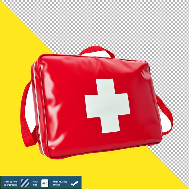 First Aid Kit isolated on White Background transparent background PNG PSD