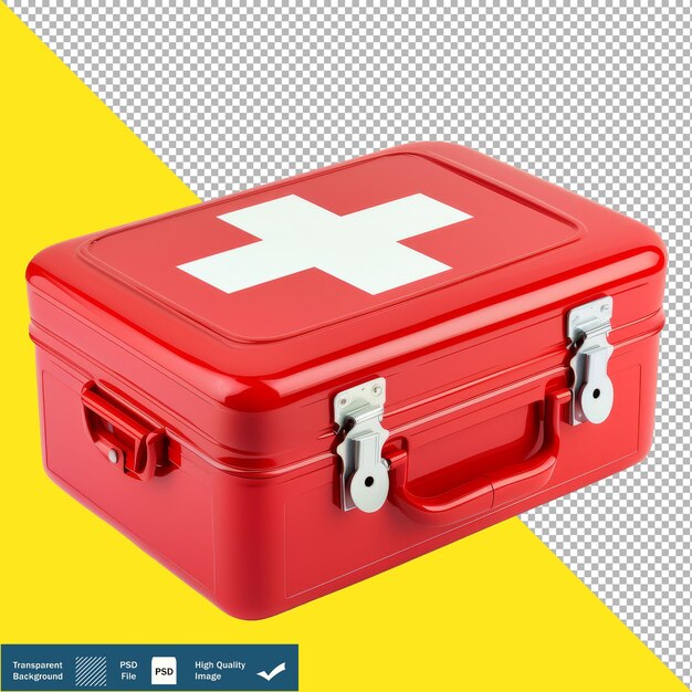 First Aid Kit isolated on White Background transparent background PNG PSD