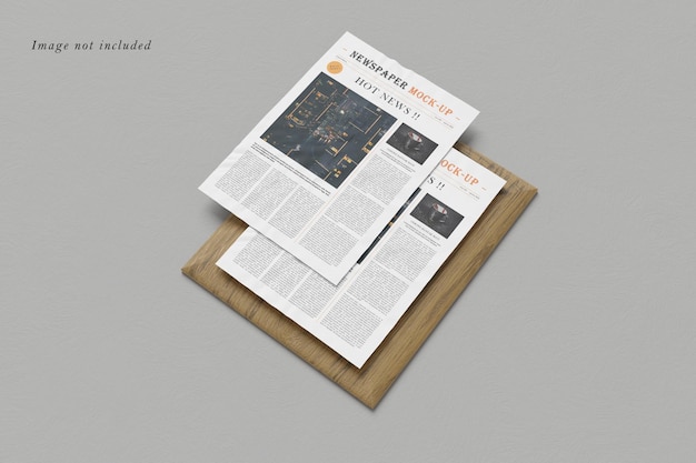 First page newspaper mockup