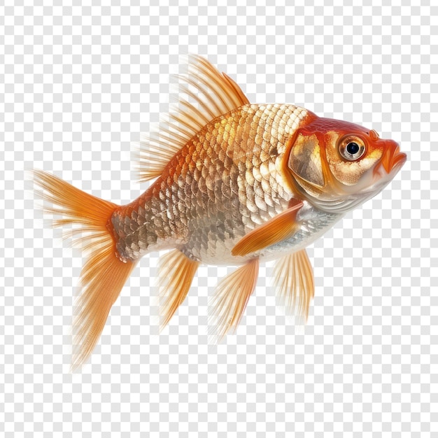 Fish front view full body isolate on transparency background PSD