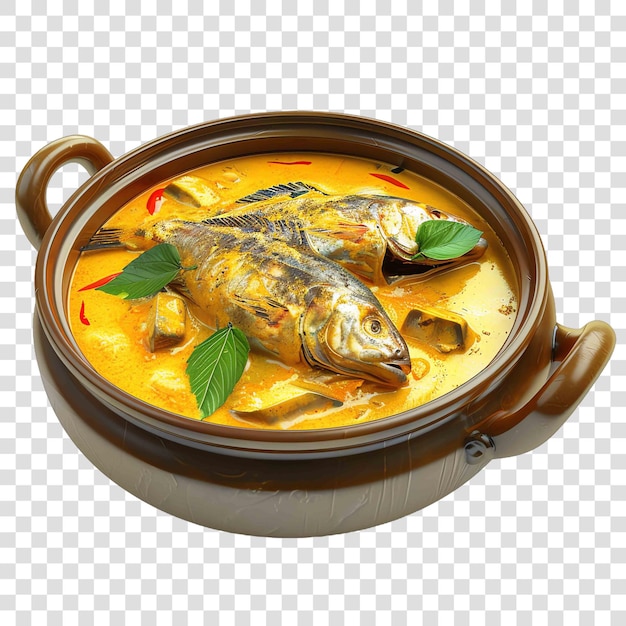 Fish Head Curry asian concepton transparent background