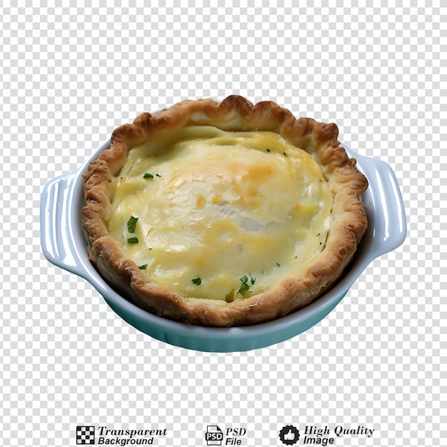 Fish pie isolated on transparent background