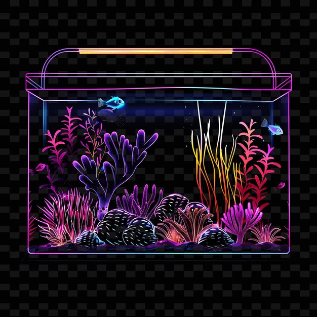 PSD a fish tank with a starfish in it