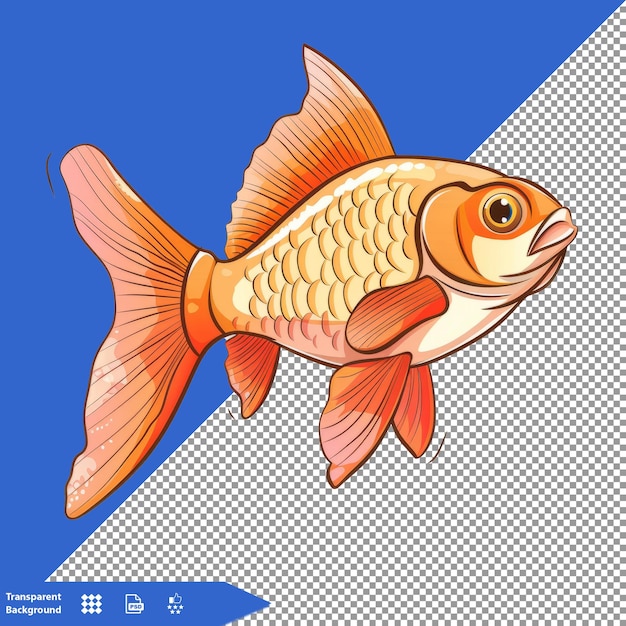 a fish that is on a checkered background