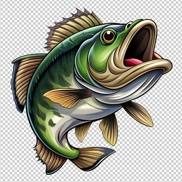 PSD fish vector tshirt design