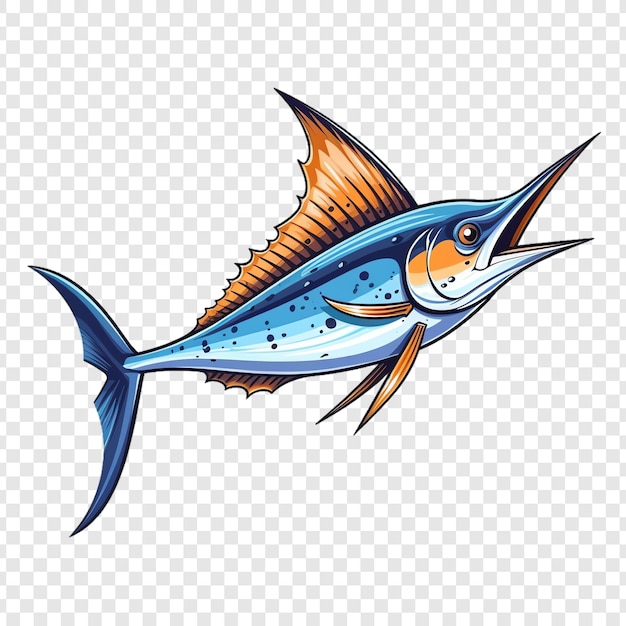 PSD a fish with a tail on the top of it