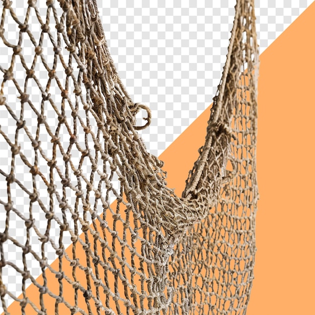 PSD fishing net transparent background isolated image generative ai