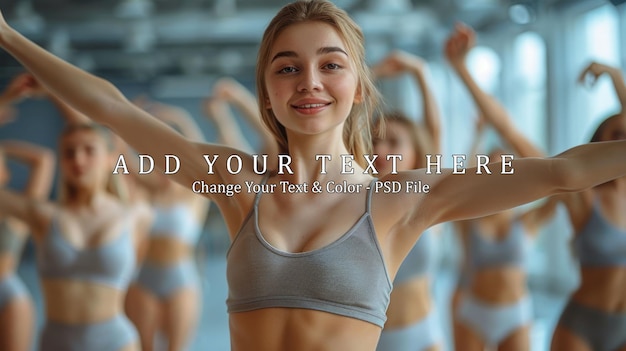 Fit and Smiling Woman During Fitness Class