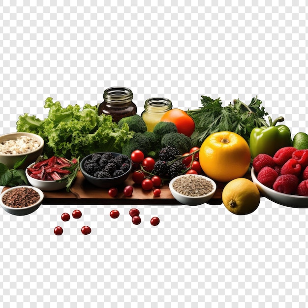 Fitness food isolated style png with White background generative IA