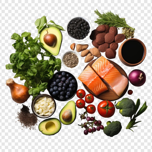 Fitness food isolated style png with White background generative IA