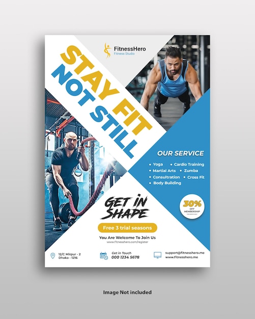 Fitness Gym Flyer Template