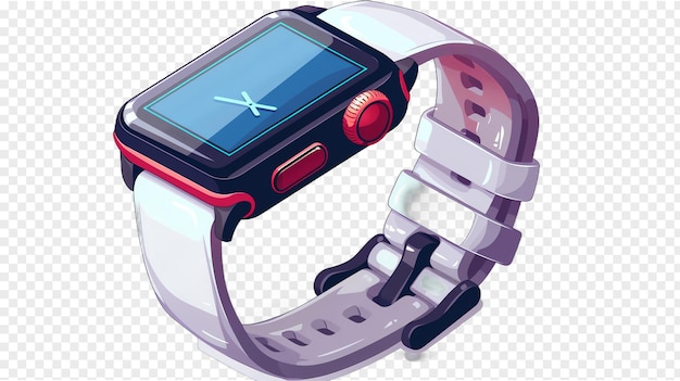 PSD fitness tracker illustration isolated on transparent background