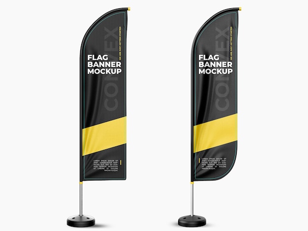 Flag Banner Mockup