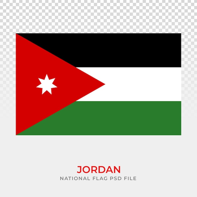 A flag of jordan is a national flag psp file