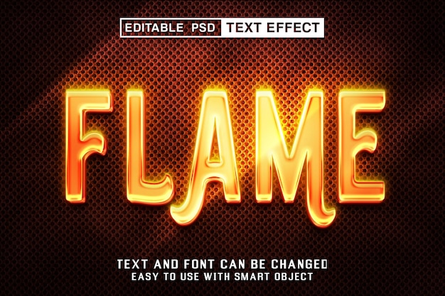 Flare Editable Text Effect