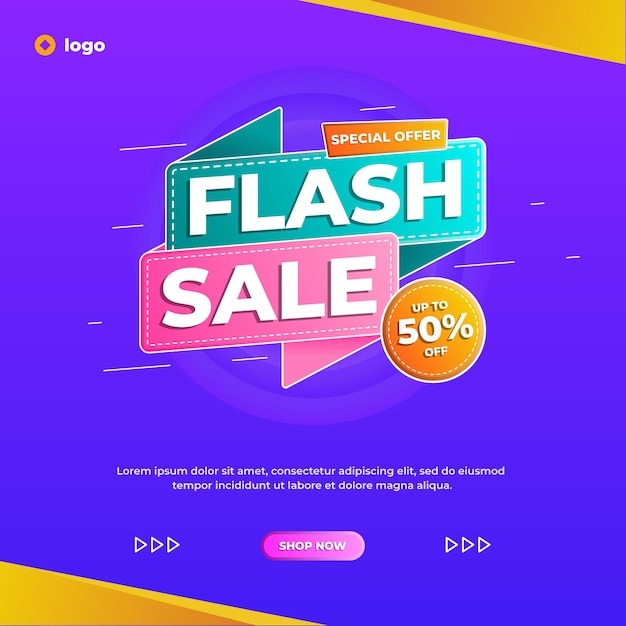 Flash Sale Instagram Banner Template