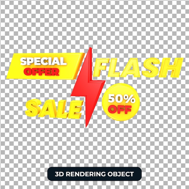 Flash sale special offer 3d render isolated