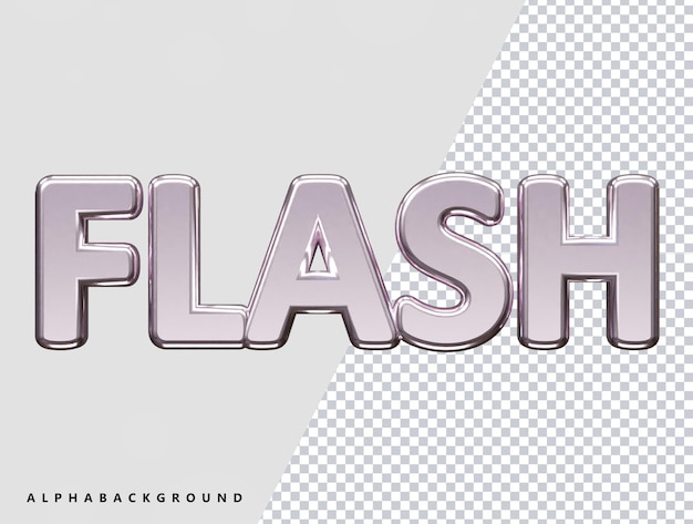 Flash vector text effect illustration