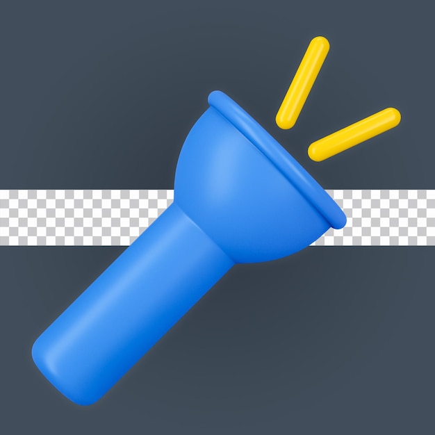 Flashlight 3d icon