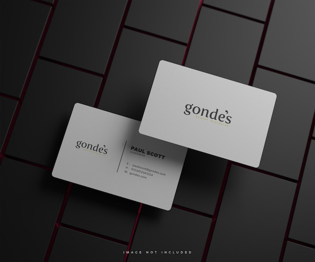 Flat Business Card Mockup