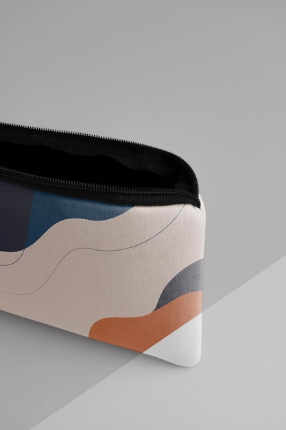 Flat canvas pouch mockup design