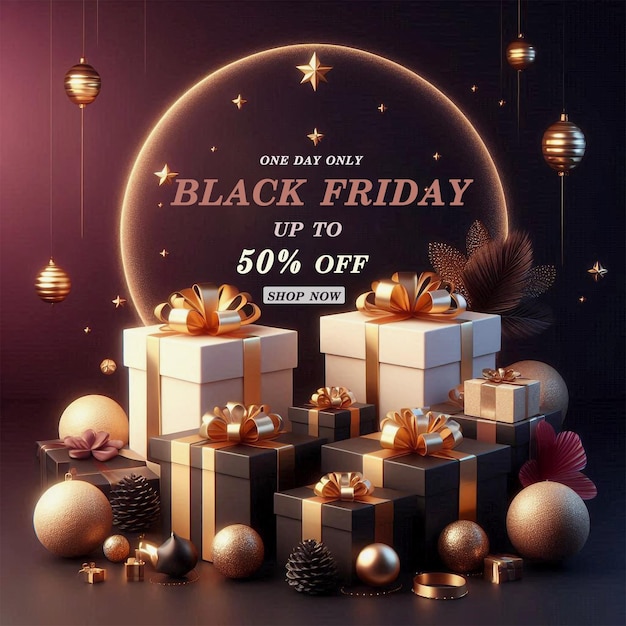 Flat design black friday sale and discount background template