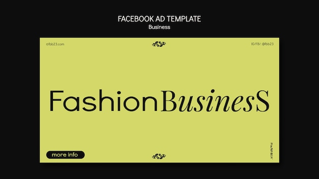 Flat design fashion template