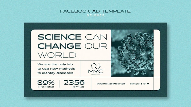 Flat design science template