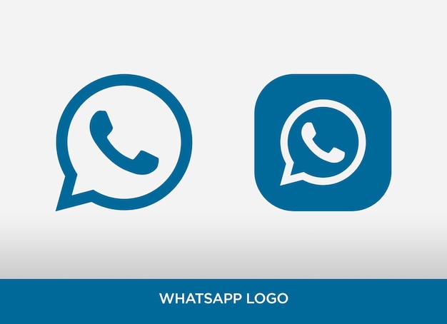 flat isolated whatsapp logo with frame