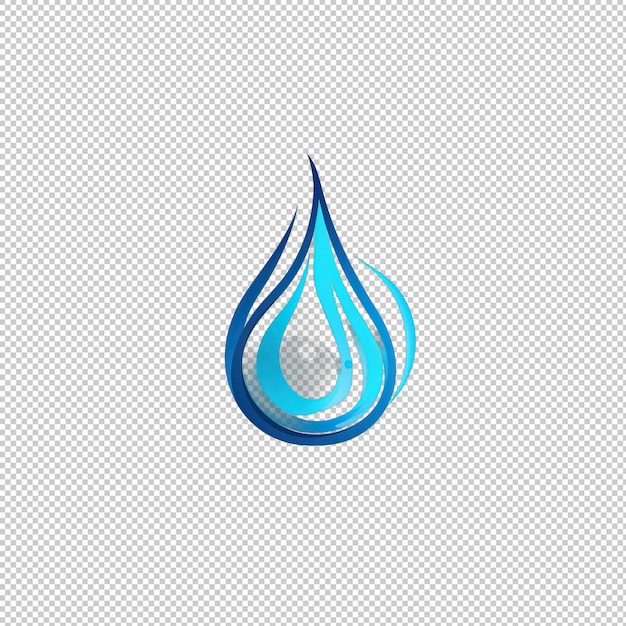 PSD flat logo seltzer water isolated background is