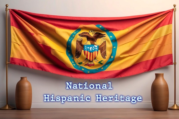 Flat National Hispanic Heritage Month background