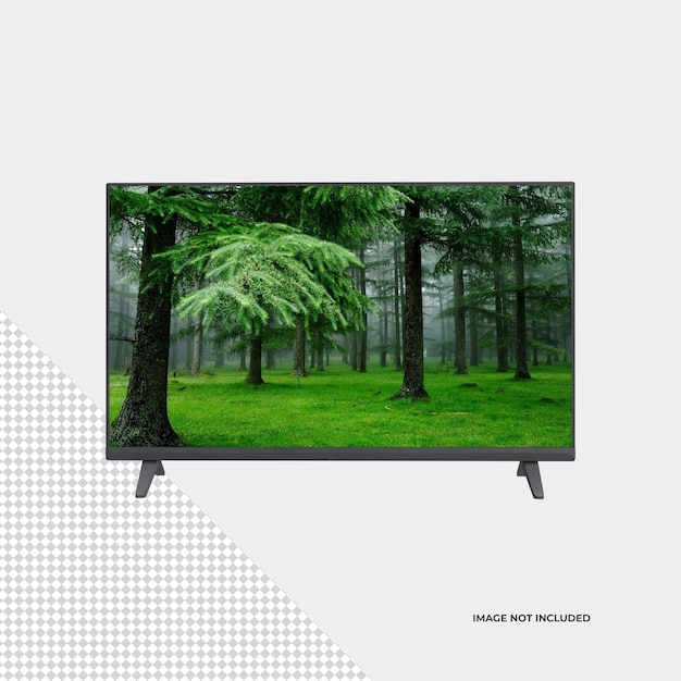 Flat screen TV Monitor Mockup