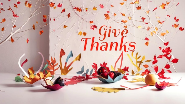 Flat thanksgiving celebration background design