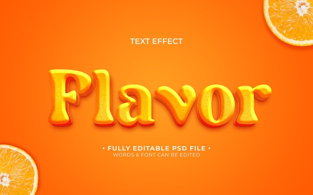 Flavor text effect