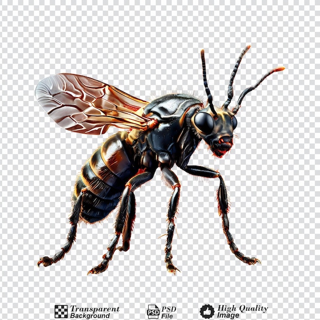 flea isolated on transparent background