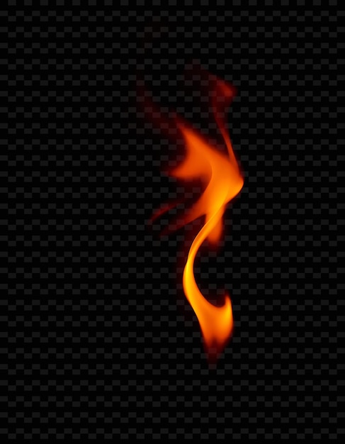 Flickering Flame Dances Erratically Blending Deep Red and Bright Oran PNG Sparking Light Textureg