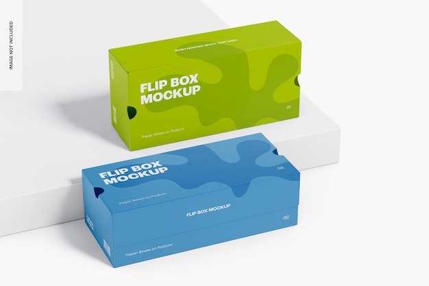 Flip Boxes Mockup