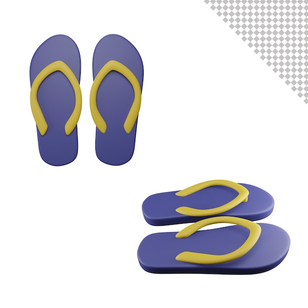 Flip Flop 3d illustration