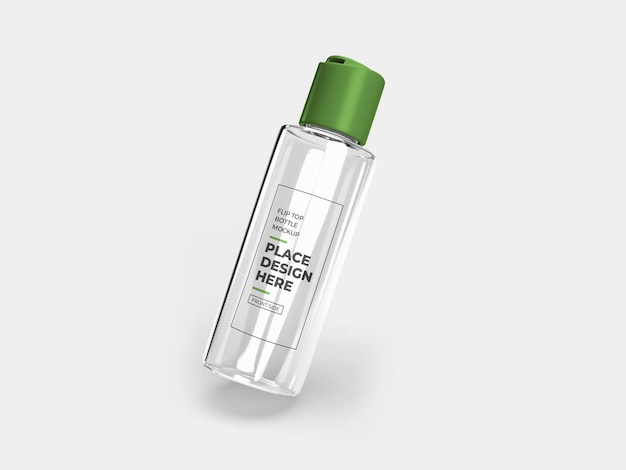 Flip Top Bottle Mockup Design