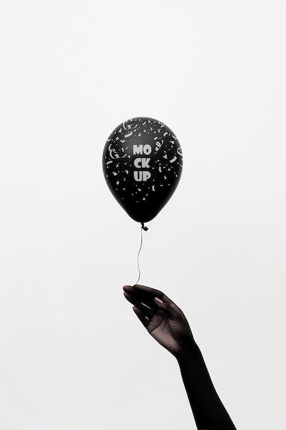 Floating balloon mockup