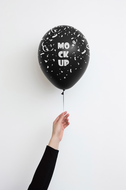 Floating balloon mockup