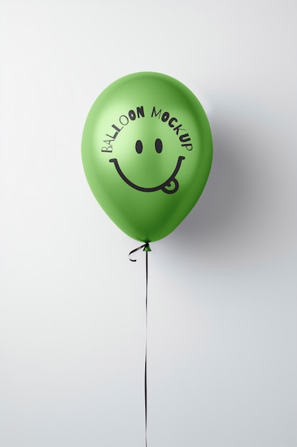 PSD floating balloon mockup