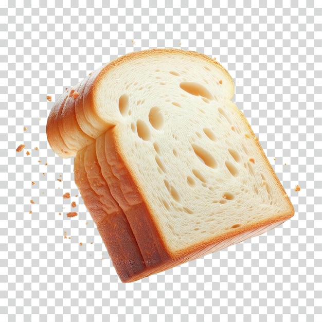 floating bread slice transparent background