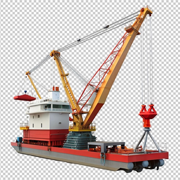 PSD floating crane ship working position