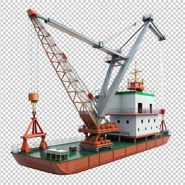 PSD floating crane ship working position