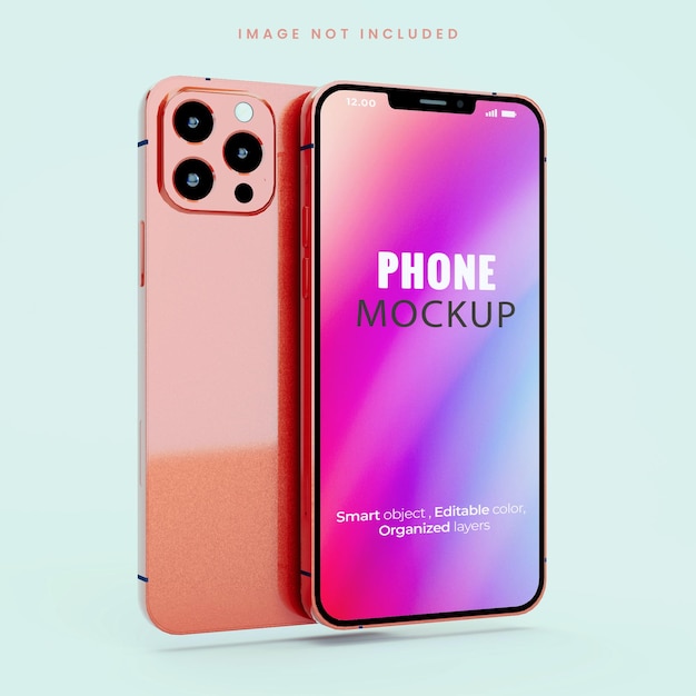 Floating Smartphone full screen mockup