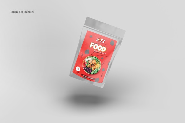 Floating Snack Packaging Mockup