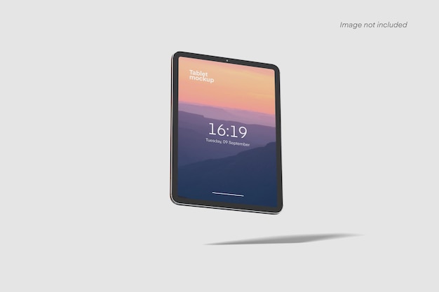 Floating tablet mockup