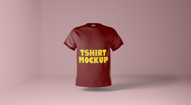 floating Tshirt mockup isolated