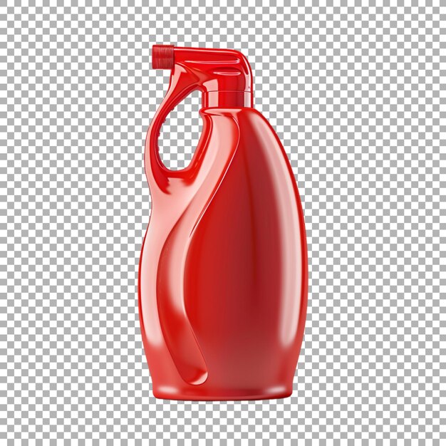 PSD floor cleaning bottle on transparent background ai generated